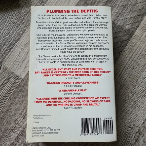 LEN DEIGHTON SPY SINKER Paperback - Hook, Line & Sinker Series - Book 3 - Picture 7 of 8